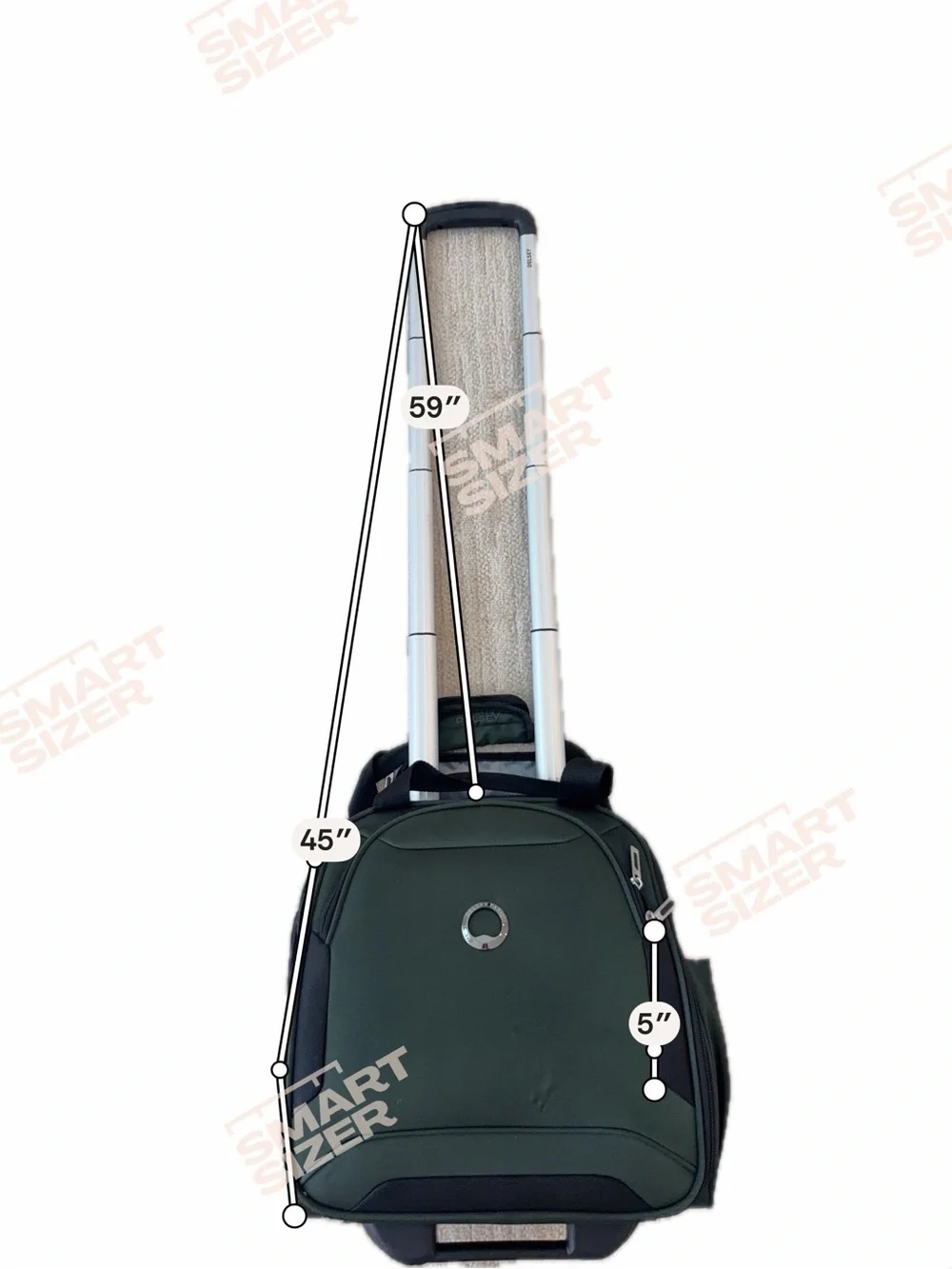 Dalsey Paris Green Men's Travel case 2 wheels